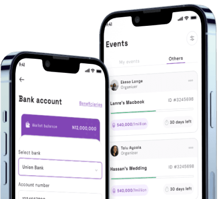 iPhone with Fundah mobile app